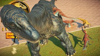 PYRORAPTOR amp DREADNOUGHTUS SHOWCASE  All Skins amp Animations  Jurassic World Evolution 2 Dominion [upl. by Sanez982]