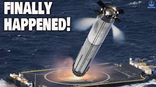 SpaceX Just Revealed Landing Starship Booster Onto The Droneship [upl. by Llednil]