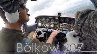 Bolkow 207 from the cockpit [upl. by Ohnuj]