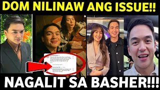 NAPIKON SI DOMINIC ROQUE SA COMMENT NG BASHERKATHRYN SINAGOT ANG ISSUE NILA NI DOM [upl. by Wystand]