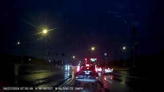 DRIVING IN HEAVY RAIN CAR ACCIDENT WAY TO WORK CAPTURED VANTRUE N5 DASCAM [upl. by Lezley114]