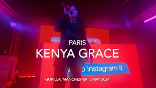 Kenya Grace  Paris  Live 4k  Gorilla Manchester 3 May 2024 [upl. by Sewell289]