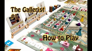 วิธีเล่น The Gallerist Board Game 1  How to Play The Gallerist Board Game [upl. by Llerrod]