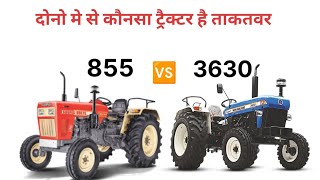 Swaraj 855 FE Limited Edition VS New Holland 3630 TX Special Edition [upl. by Adnavoj]