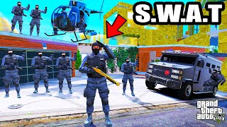 Franklin Upgrade His House To SWAT Headquarters In GTA 5  SHINCHAN and CHOP [upl. by Nnagem]