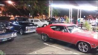 Mean Machines Car Club Cruising Downtown Sacramento [upl. by Adnalahs979]