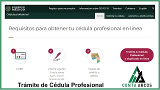 Trámite de Cédula Profesional Video Tutorial [upl. by Mccord]