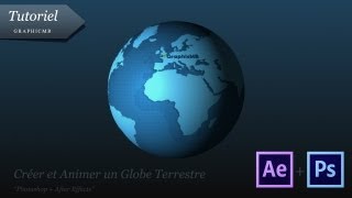 Tuto  Créer et Animer un Globe Terrestre After Effects [upl. by Lennard765]