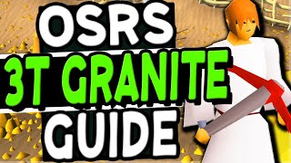 The Ultimate 3 Tick Granite Mining Guide OSRS 130K EXPHR [upl. by Eirrehs]