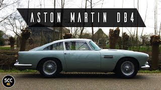 ASTON MARTIN DB4 S2  4K  RARE LEFT HAND DRIVE LHD  Drive in top gear with engine sound  SCC TV [upl. by Neelya]