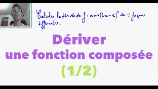 1ère S Dériver une fonction composée 12 [upl. by Alehtse1]