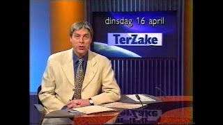 BRTN TV2 Kijk Uit amp continuity  intro Ter Zake Alain Coninx 16 april 1996 [upl. by Wolenik40]