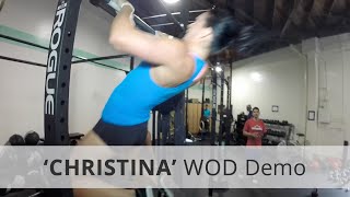 quotCHRISTINAquot CrossFit WOD Demo  52 Rx [upl. by Eylrac]