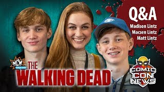 The Walking Dead Cast Madison Sophia Matt and Macsen Lintz Henry at MCM London Comic Con 2019 [upl. by Eelyrag]