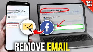 How to remove email address from Facebook  Full Guide pc amp mobile [upl. by Mercado635]