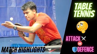 Table Tennis Attack vs Modern Defence Match Highlights 🏓👍☺️ tabletennisdefender [upl. by Leinahtan]