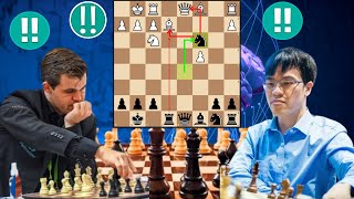 Brilliant Ending chess Game 14 By Lê Quang Liêm vs Magnus Carlsen [upl. by Bentley]