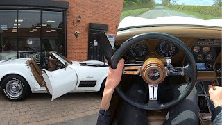 1972 Chevrolet Corvette Stingray C3 Convertible 454 V8 Manual  POV Test Drive amp Walkaround [upl. by Talbott822]