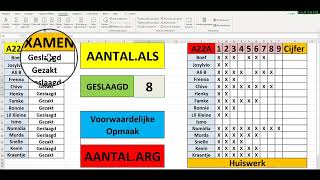 EXCEL  AANTALALS amp AANTALARG [upl. by Ihcego35]