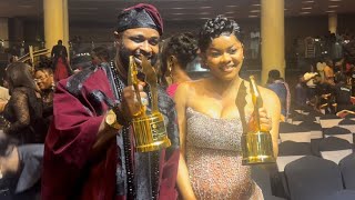 KEHINDE BANKOLE AND FEMI ADEBAYO AT AMVCA 2024 [upl. by Anaujal]