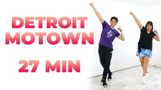 27 MIN DETROIT MOTOWN Workout • 2800 Steps • Patreon Fan Faves • Walking Workout 159 [upl. by Aimehs]