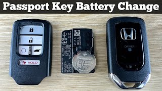 2019  2024 Honda Passport Key Fob Battery Replacement  How To Change Replace Remote Batteries [upl. by Etiragram211]