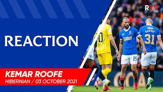 REACTION  Kemar Roofe  Rangers v Hibernian [upl. by Burtis484]