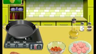 How to Make Saras Cooking Class Paella Kids Game [upl. by Ebanreb]