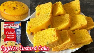 Weikfield Custard Powder Recipe  Custard Cake Recipe  Weikfield Custard Powder Cake Recipe [upl. by Christiana]