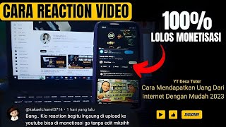 Cara buat Reaction Video Menggunakan hp dengan Mudah [upl. by Lory681]