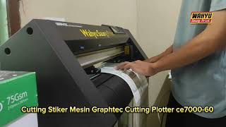 cutting Stiker Mesin Graphtec cutting plotter ce700060 graphtec [upl. by Atin]