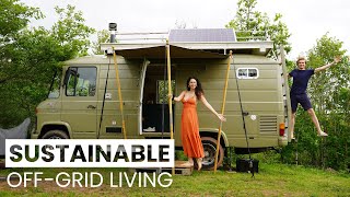 Sustainable OffGrid Living  Van Life [upl. by Ellerred]