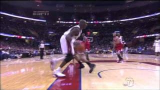 Shaq Oneal Post Move Dunk on Joakim Noah vs Bulls Game 1 Playoffs 41710 [upl. by Anifled]