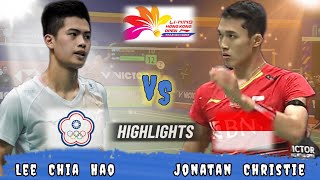 Highlight 🔴 Jonatan Christie INA vs TPE Lee Chia Hao Badminton Hongkong Open Mens Singles [upl. by Cilurzo]