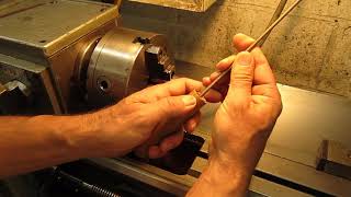 Filing on the lathe [upl. by Benoite]