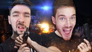 JACKSEPTICEYE KILLS PEWDIEPIE  Arizona Sunshine w FelixHTC Vive Virtual Reality [upl. by Galligan501]