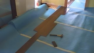 How to install laminate flooring without room transitions [upl. by Oriaj]