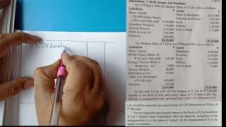 Amalgamation problem and solution of merger and purchase method corporate account [upl. by Auqenat687]