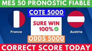 PRONOSTIC FOOTMES PRONOSTIC FOOTBALL AUJOURDHUI football prediction  CORRECT SCORESCORE EXACT [upl. by Rhodes207]