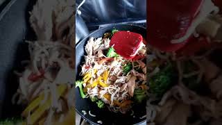 Hoisin Stirfry for tea Stirfry Stirfry noodles food homecooking [upl. by Aliuqa]