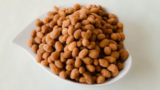 Perfect COATED PEANUT without Egg  Crunchy and Tasty COATED GROUNDNUT Recipe [upl. by Llenrap]