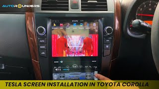 Tesla Screen installation in Toyota Corolla Altis [upl. by Hannie651]