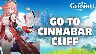 How to Go to Cinnabar Cliff in Genshin Impact 2024 [upl. by Denman426]