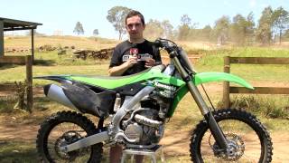 MotoOnline Films 2013 Kawasaki KX250F test [upl. by Elish]