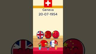 Start of the Vietnam War countryballs history vietnam vietnamwar usa france [upl. by Payton]