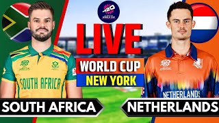 Netherlands vs South Africa T20 World Cup Match  Live Score amp Commentary  NED vs SA Live  T20 WC [upl. by Herates]