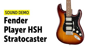 Fender Player HSH Stratocaster  Sound Demo no talking [upl. by Wyn]