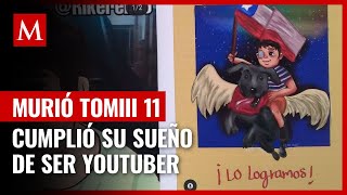 Reportan la muerte de Tomiii 11 el niño con cáncer que cumplió su sueño de ser youtuber [upl. by Higginbotham]