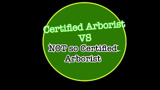 CERTIFIED ARBORIST vs NOT so certified Arborist arborist arboristlife trees [upl. by Suzi368]