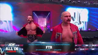 FTRs Intense Entrance at AEW All In London  Wembley Stadium [upl. by Nared]